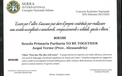 MENZIONE DI MERITO DAL SERRA CLUB